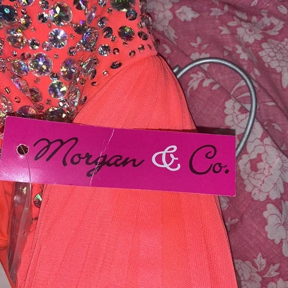 Coral Formal Prom Dress - Picture 10 of 11